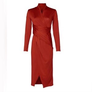 RACHEL Rachel Roy Long Sleeve Red Dress